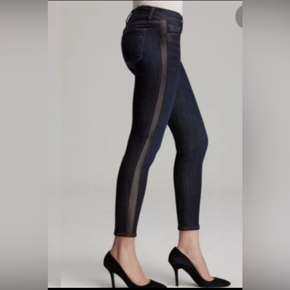 Hudson Jeans Women's Blue Ava Super Skinny Crop Jeans in Shirley